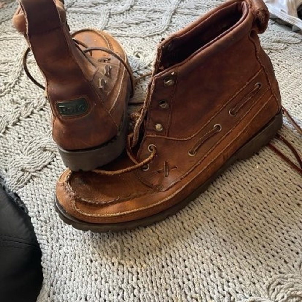 Rugged Brown Leather Boots